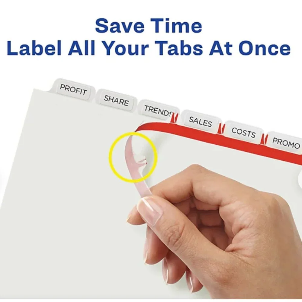 Avery Index Maker Print and Apply Label Dividers, 11432